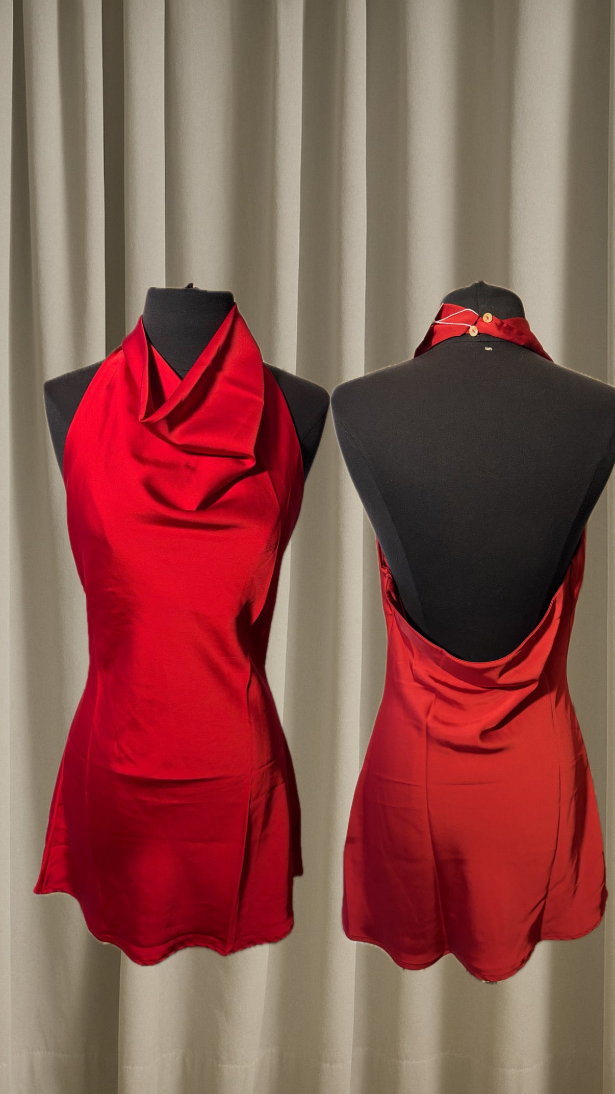 Red Satin dress